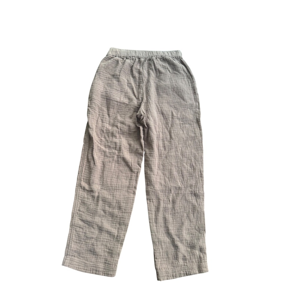 Madewell Gauze Button Front Wide Leg Pants Tan Women's Size S - Picture 2 of 4
